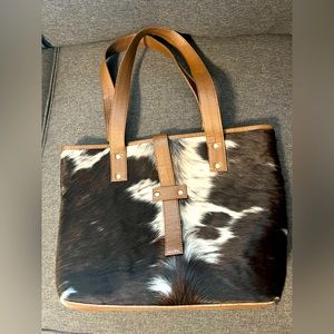 Cowhide purse